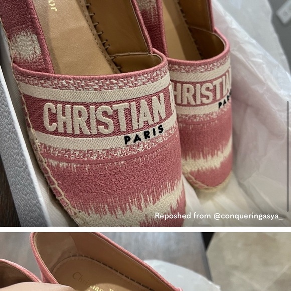 Dior D-Stripes Cotton Espadrilles - Picture 8 of 12